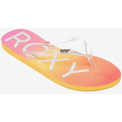 Tongs Roxy Viva Jelly jaune orange rose femme - 37 - Publicité Tongs Roxy Viva Jelly jaune orange rose femme - 37 - Publicité