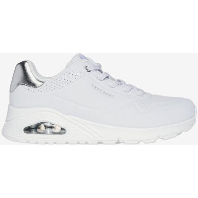 Chaussures Skechers Uno Shimmer Away blanches femme - 39.5 - Publicité Chaussures Skechers Uno Shimmer Away blanches femme - 39.5 - Publicité