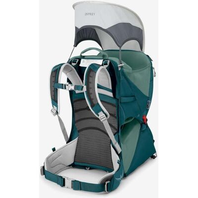 Sac à dos porte-bébé Osprey Poco LT 25L bleu marine vert - Publicité Sac à dos porte-bébé Osprey Poco LT 25L bleu marine vert - Publicité