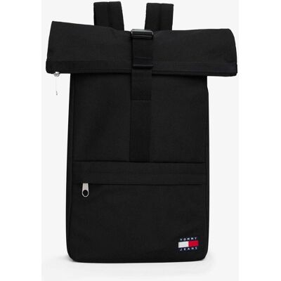 Tommy Hilfiger Sac à dos Tommy Jeans Essential Daily Rolltop noir - Publicité Tommy Hilfiger Sac à dos Tommy Jeans Essential Daily Rolltop noir - Publicité