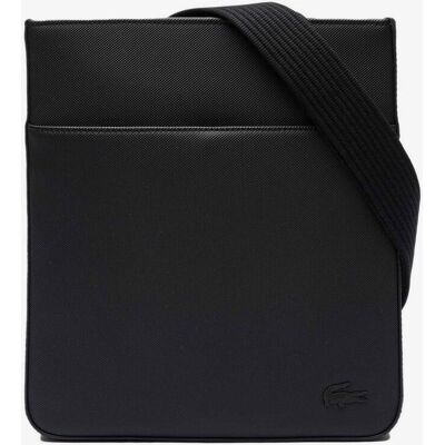 Sac bandoulière Lacoste Flat noir pur - Publicité Sac bandoulière Lacoste Flat noir pur - Publicité