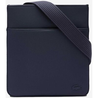 Sac bandoulière Lacoste Flat bleu marine - Publicité Sac bandoulière Lacoste Flat bleu marine - Publicité