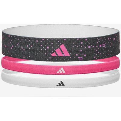 adidas Training Bandeau adidas Graphic noir rose blanc (3 unités) - Publicité adidas Training Bandeau adidas Graphic noir rose blanc (3 unités) - Publicité