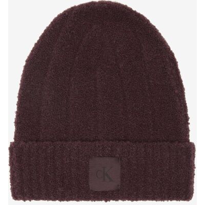 Bonnet Calvin Klein Patch Boucle marron - Publicité Bonnet Calvin Klein Patch Boucle marron - Publicité