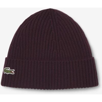 Bonnet Lacoste Logo bordeaux - Publicité Bonnet Lacoste Logo bordeaux - Publicité