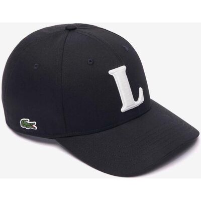 Casquette Lacoste Baseball Cap 3D noir blanc - L - Publicité Casquette Lacoste Baseball Cap 3D noir blanc - L - Publicité