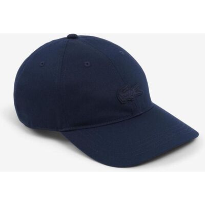 Casquette Lacoste en sergé de coton bleu marine - Publicité Casquette Lacoste en sergé de coton bleu marine - Publicité
