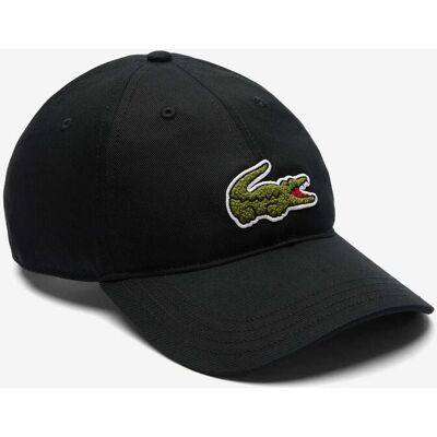 Casquette Lacoste Logo Crocodile noir vert - Publicité Casquette Lacoste Logo Crocodile noir vert - Publicité