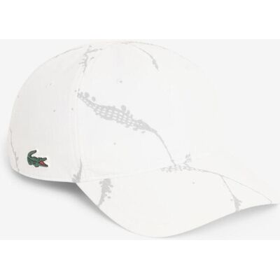 Casquette Lacoste Reflective Print blanc gris vert - Publicité Casquette Lacoste Reflective Print blanc gris vert - Publicité