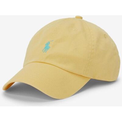Casquette Ralph Lauren Classic Sport jaune bleu - Publicité Casquette Ralph Lauren Classic Sport jaune bleu - Publicité