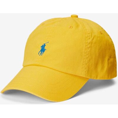 Casquette Ralph Lauren Classic Sport jaune soleil bleu - Publicité Casquette Ralph Lauren Classic Sport jaune soleil bleu - Publicité