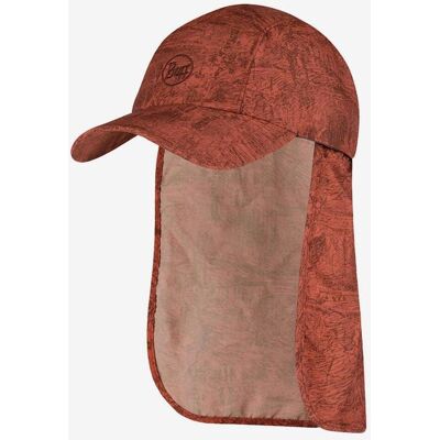 Casquette Buff Bimini Cap Kasai Zinc Terracota marron rouge - Publicité Casquette Buff Bimini Cap Kasai Zinc Terracota marron rouge - Publicité