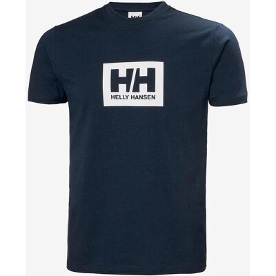T-shirt Helly Hansen Box T 2.0 manches courtes bleu nuit blanc - XL - Publicité T-shirt Helly Hansen Box T 2.0 manches courtes bleu nuit blanc - XL - Publicité