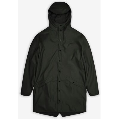 Veste à capuche Rains Long W3 vert foncé - M - Publicité Veste à capuche Rains Long W3 vert foncé - M - Publicité