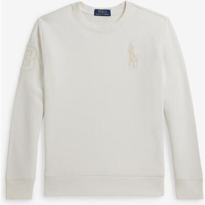 Sweat-shirt Ralph Lauren Pullover Pony blanc beige junior - S - Publicité Sweat-shirt Ralph Lauren Pullover Pony blanc beige junior - S - Publicité