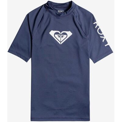 T-shirt Roxy Whole Hearted manche courte bleu blanc femme - L - Publicité T-shirt Roxy Whole Hearted manche courte bleu blanc femme - L - Publicité