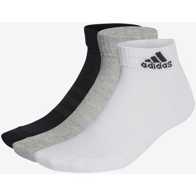 Chaussettes adidas Cushioned Sportswear noir gris blanc (3 paires) - S - Publicité Chaussettes adidas Cushioned Sportswear noir gris blanc (3 paires) - S - Publicité