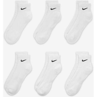 Chaussettes Nike Everyday Cushioned blanc (6 paires) - M - Publicité Chaussettes Nike Everyday Cushioned blanc (6 paires) - M - Publicité