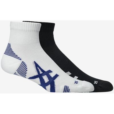 Chaussettes ASICS Cushion Run Quarter noir blanc (lot de 2) - S - Publicité Chaussettes ASICS Cushion Run Quarter noir blanc (lot de 2) - S - Publicité