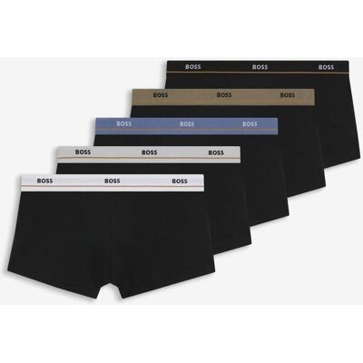 Boxer BOSS Essential noir blanc beige (5 unités) - L - Publicité Boxer BOSS Essential noir blanc beige (5 unités) - L - Publicité