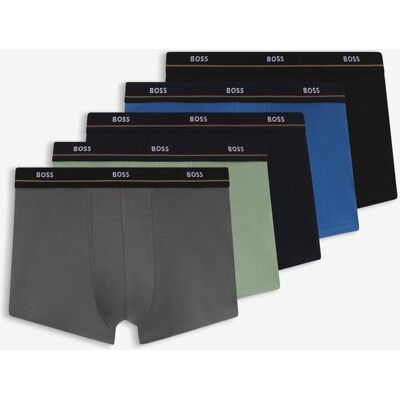 Boxer BOSS Essential gris vert bleu (5 unités) - S - Publicité Boxer BOSS Essential gris vert bleu (5 unités) - S - Publicité