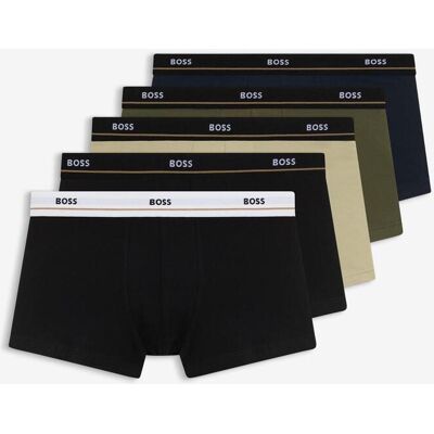 Boxer BOSS Essential noir blanc beige (5 unités) - XXL - Publicité Boxer BOSS Essential noir blanc beige (5 unités) - XXL - Publicité
