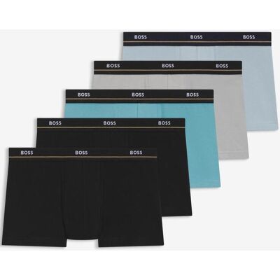 Boxer BOSS Essential noir pur bleu gris (5 unités) - S - Publicité Boxer BOSS Essential noir pur bleu gris (5 unités) - S - Publicité