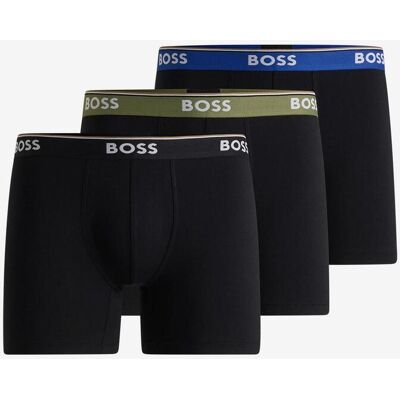 Boxer BOSS Power Logo noir pur vert bleu (lot de 3) - L - Publicité Boxer BOSS Power Logo noir pur vert bleu (lot de 3) - L - Publicité