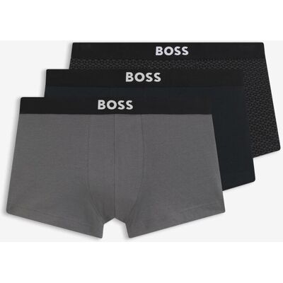 Boxer BOSS One Graphic gris noir (3 unités) - M - Publicité Boxer BOSS One Graphic gris noir (3 unités) - M - Publicité