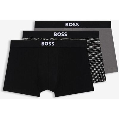 Boxer BOSS One Graphic noir gris blanc (3 unités) - S - Publicité Boxer BOSS One Graphic noir gris blanc (3 unités) - S - Publicité