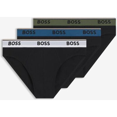Slip BOSS Brief Power noir blanc vert (3 unités) - XL - Publicité Slip BOSS Brief Power noir blanc vert (3 unités) - XL - Publicité