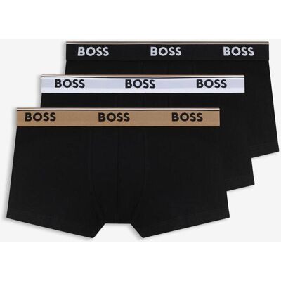 Boxer BOSS Trunk Power noir marron blanc (3 unités) - XS - Publicité Boxer BOSS Trunk Power noir marron blanc (3 unités) - XS - Publicité