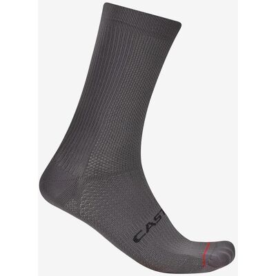 Chaussettes Castelli Espresso 18 gris fumée - XXL - Publicité Chaussettes Castelli Espresso 18 gris fumée - XXL - Publicité