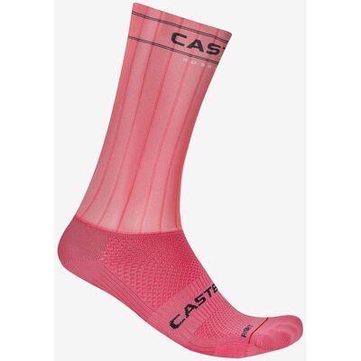 Chaussettes Castelli Fast Feet 4 Rosso Corsa rose - S-M - Publicité Chaussettes Castelli Fast Feet 4 Rosso Corsa rose - S-M - Publicité