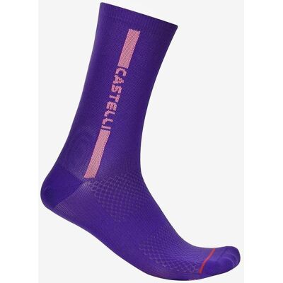 Chaussettes Castelli Linea Logo 15 violet - XXL - Publicité Chaussettes Castelli Linea Logo 15 violet - XXL - Publicité