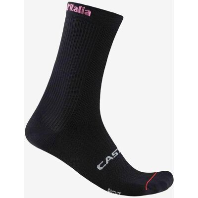 Castelli Chaussettes Giro d'Italia 2026 Logo 18 noir - L-XL - Publicité Castelli Chaussettes Giro d'Italia 2026 Logo 18 noir - L-XL - Publicité