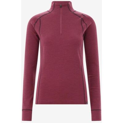 T-shirt thermique CMP Unlimitech Performance Merino demi-zip manches longues rose femme - M - Publicité T-shirt thermique CMP Unlimitech Performance Merino demi-zip manches longues rose femme - M - Publicité