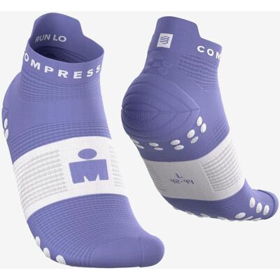 Chaussettes Compressport Pro Racing v4.0 Run Low Ironman 2026 violet blanc - T3 - Publicité Chaussettes Compressport Pro Racing v4.0 Run Low Ironman 2026 violet blanc - T3 - Publicité