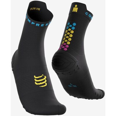 Chaussettes Compressport Pro Racing v4.0 Run High Ironman 2026 noir - T1 - Publicité Chaussettes Compressport Pro Racing v4.0 Run High Ironman 2026 noir - T1 - Publicité