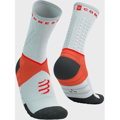 Chaussettes Compressport Ultra Trail v2.0 gris violet rouge - T2 - Publicité Chaussettes Compressport Ultra Trail v2.0 gris violet rouge - T2 - Publicité