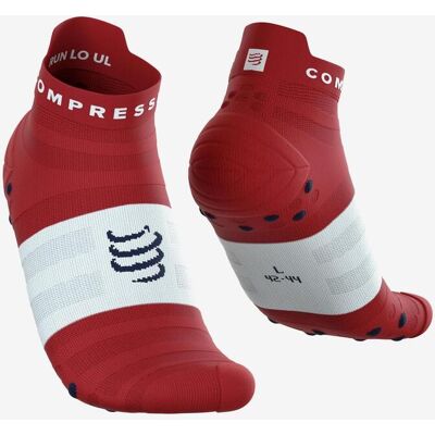 Chaussettes Compressport Pro Racing v4.0 Ultralight Run Low rouge intense blanc - 42-44 - Publicité Chaussettes Compressport Pro Racing v4.0 Ultralight Run Low rouge intense blanc - 42-44 - Publicité