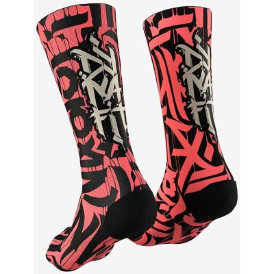 Chaussettes Dynafit Trail rose corail noir - 35-38 - Publicité Chaussettes Dynafit Trail rose corail noir - 35-38 - Publicité
