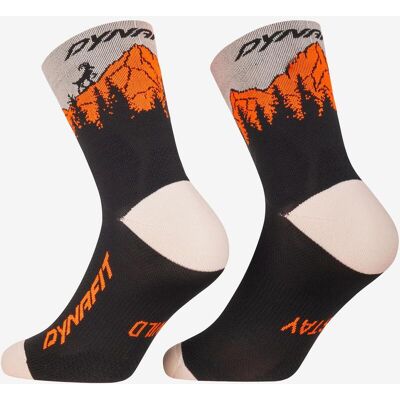 Chaussettes Dynafit Traverse Mid noir orange - 35-38 - Publicité Chaussettes Dynafit Traverse Mid noir orange - 35-38 - Publicité