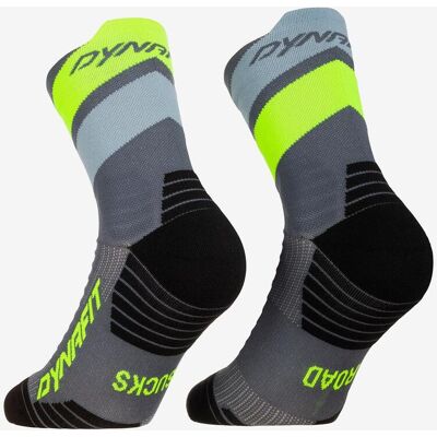 Chaussettes Dynafit Ultra Mid gris fumée jaune - 43-46 - Publicité Chaussettes Dynafit Ultra Mid gris fumée jaune - 43-46 - Publicité