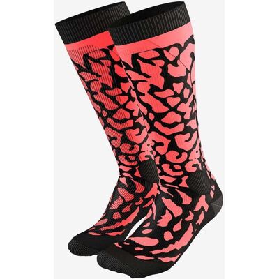 Chaussettes Dynafit FT Graphic rose saumon noir - 43-46 - Publicité Chaussettes Dynafit FT Graphic rose saumon noir - 43-46 - Publicité