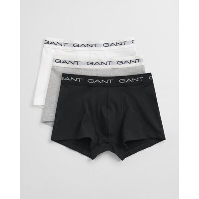 Boxer Gant Trunk noir gris blanc (3 unités) - M - Publicité Boxer Gant Trunk noir gris blanc (3 unités) - M - Publicité