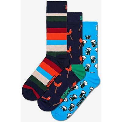 Chaussettes Happy Socks Wurst And Beer noir intense bleu orange (3 unités) - 36-40 - Publicité Chaussettes Happy Socks Wurst And Beer noir intense bleu orange (3 unités) - 36-40 - Publicité