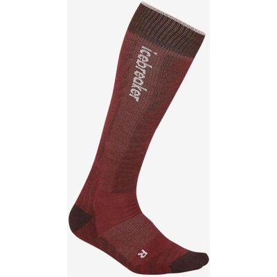 Chaussettes Icebreaker Ski+ Light Mountain Contour rouge foncé - S - Publicité Chaussettes Icebreaker Ski+ Light Mountain Contour rouge foncé - S - Publicité
