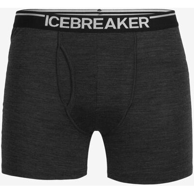 Boxer Icebreaker 150 Anatomica wFly gris - S - Publicité Boxer Icebreaker 150 Anatomica wFly gris - S - Publicité