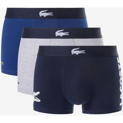 Boxer Lacoste Stretch Coton Logo bleu marine blanc (3 unités) - XL - Publicité Boxer Lacoste Stretch Coton Logo bleu marine blanc (3 unités) - XL - Publicité